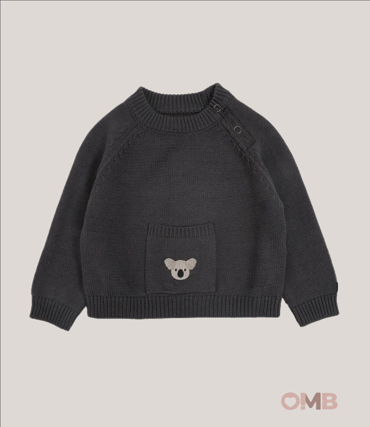 Maglione neonato DONSJE 027 Blu 027 KOALA DONSJE 