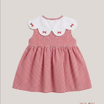 Abito bambina VALENTINA BEBES NUBE119 Rosso NUBE119 QUADRI VALENTINA BEBES 