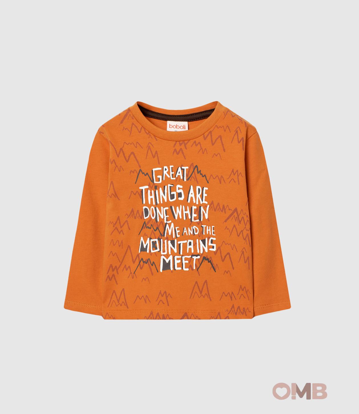 T-shirt BOBOLI bambino 339016 Caramello 339016 CARAMELLO BOBOLI 