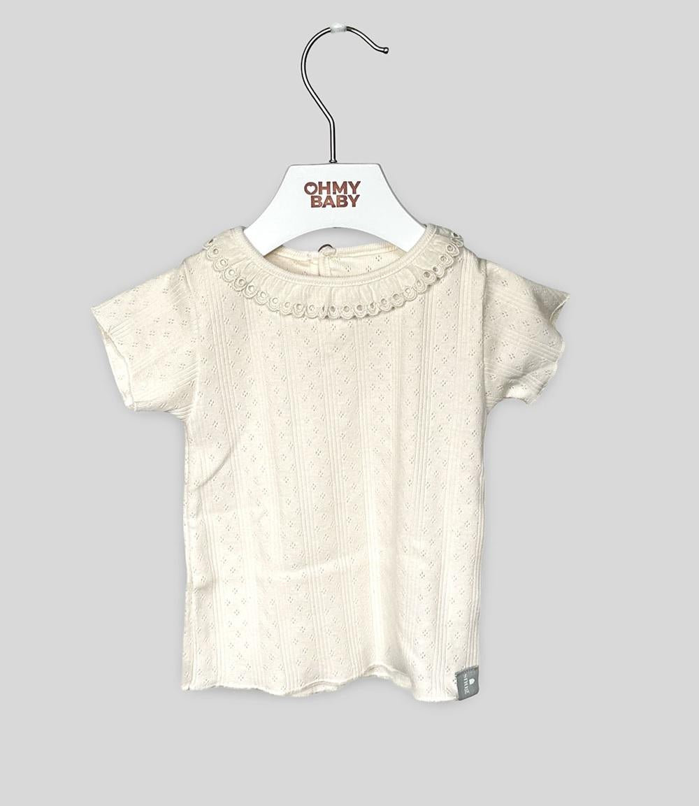 T-shirt Snug neonata 11G02BIANCO ecru 11G02 BIANCO SNUG 