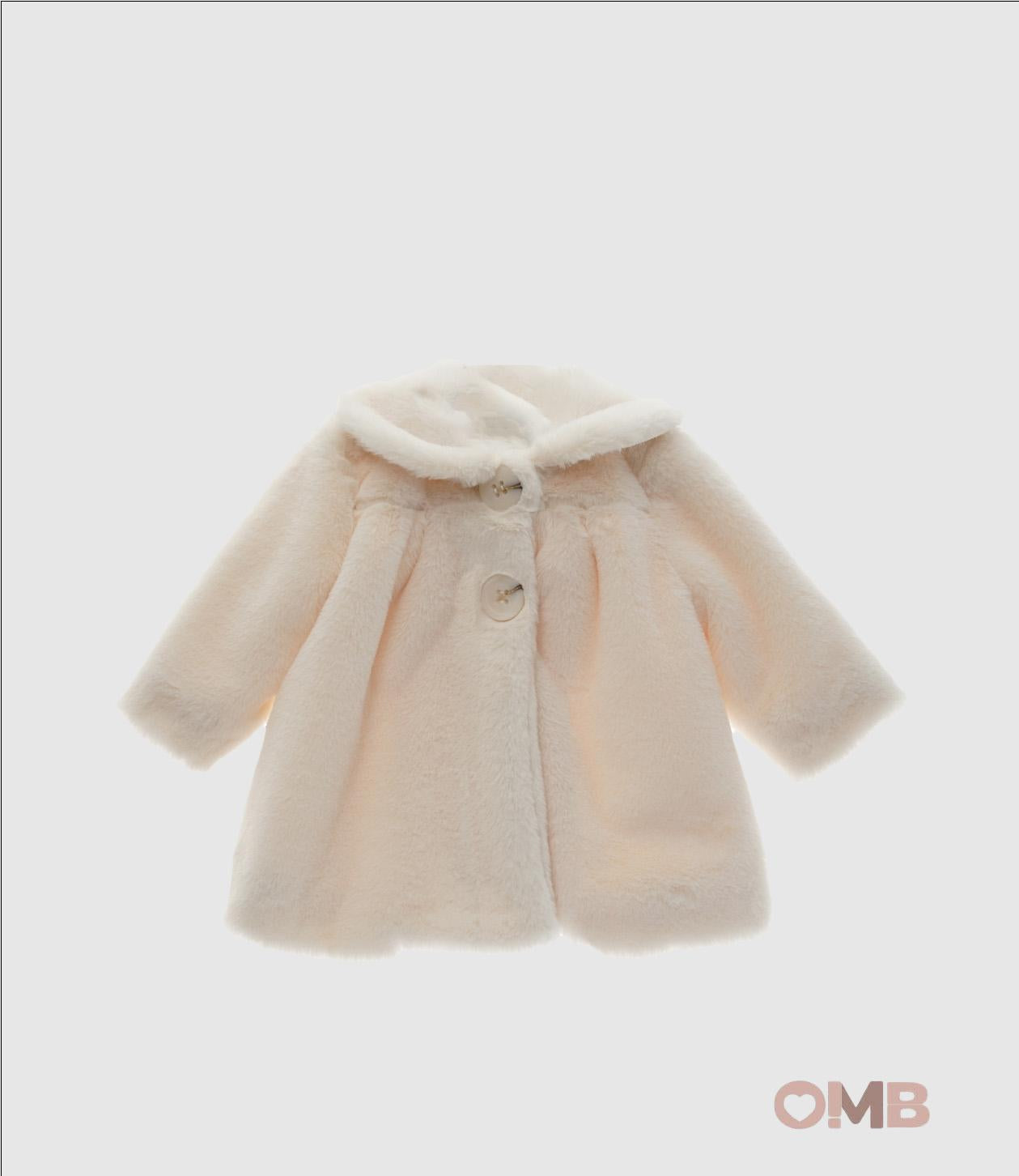 Cappotto Yoedu neonata 3981 Beige 3981 AVORIO YOEDU 