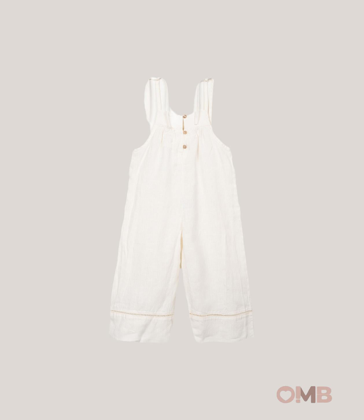 Salopette bambina PLAY UP 4AS11500 Bianco 4AS11500 BIANCO PLAY UP 