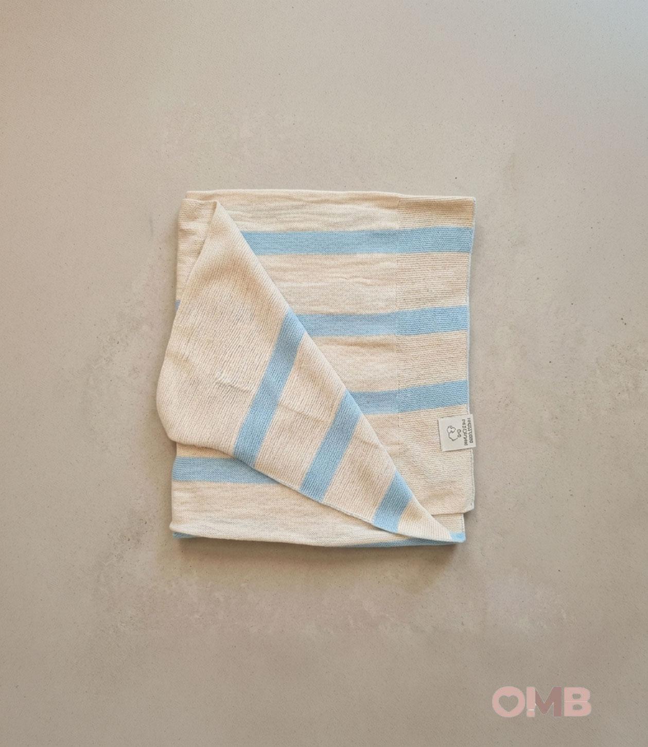 Coperta neonato MAGLIFICIO VERONA 045582 Ecru 045582 ECRU-AZZURRO MAGLIFICIO VERONA 