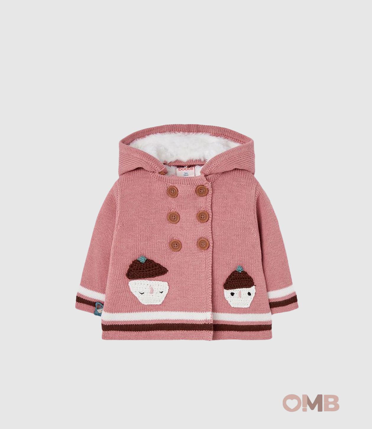 Cappotto Boboli neonata 142120 Rosa<BR/> 142120 ROSA BOBOLI 
