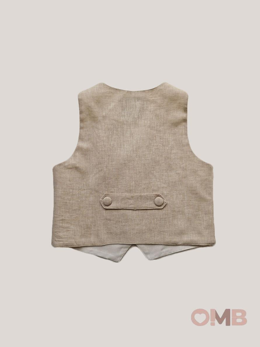 Gilet neonato AMBARABA' FM41097 Beige<BR/> FM41097 BEIGE AMBARABA' 