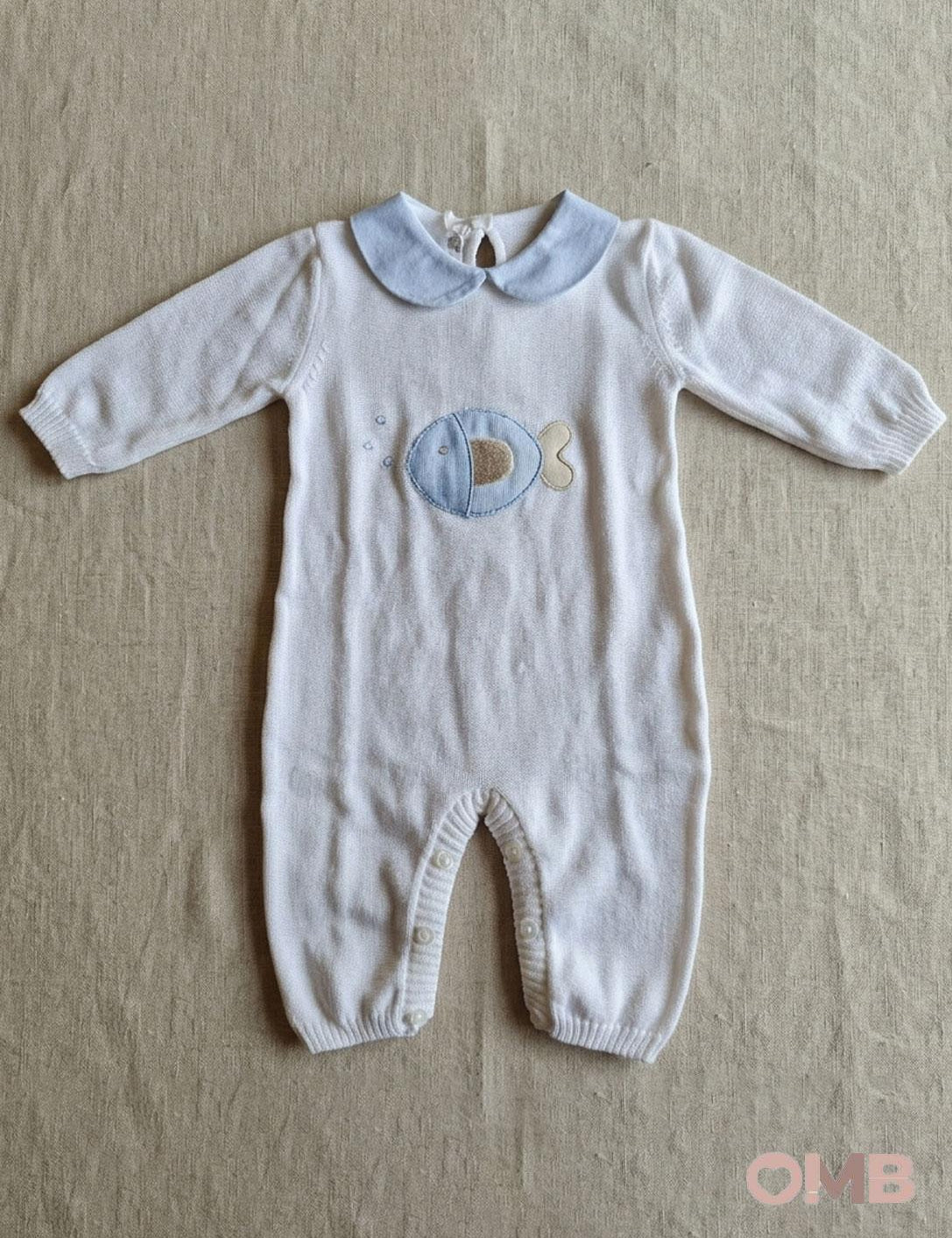 Tutina neonato BABY LORD 398 Bianca 398 AZZURRO BABY LORD 