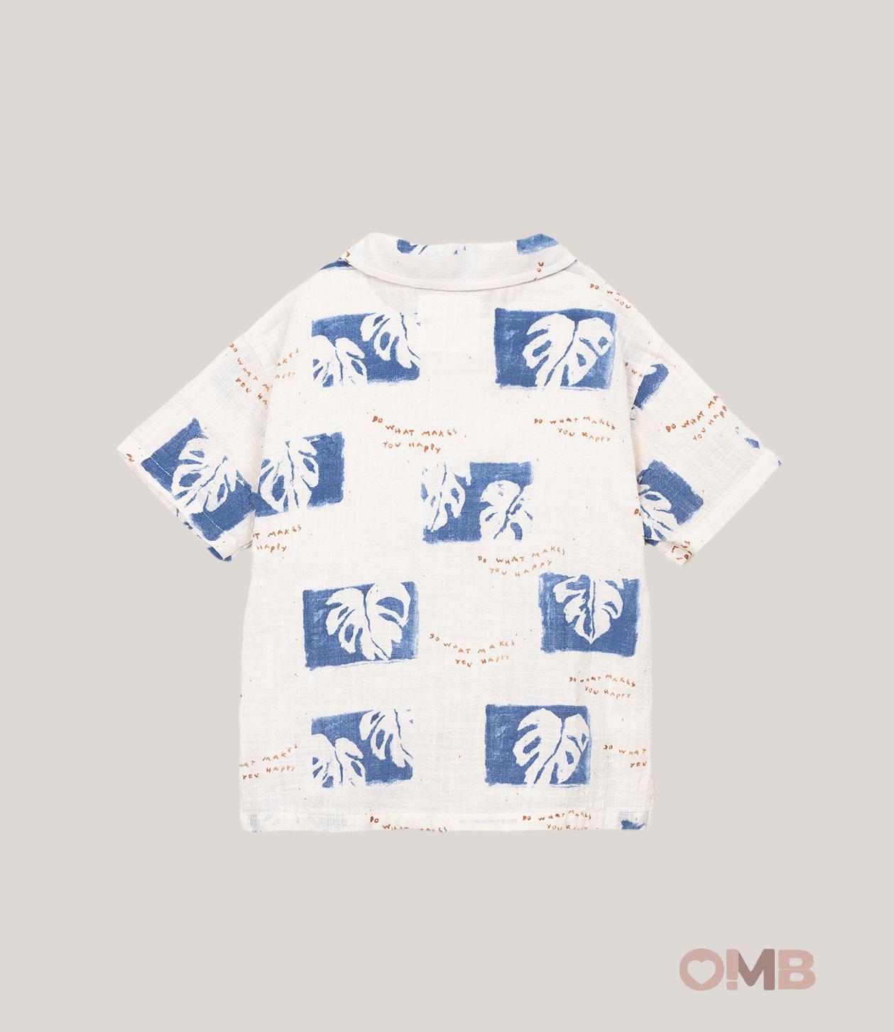Camicia bambino PLAY UP 3AS11252 Panna 3AS11252 FOGLIE PLAY UP 