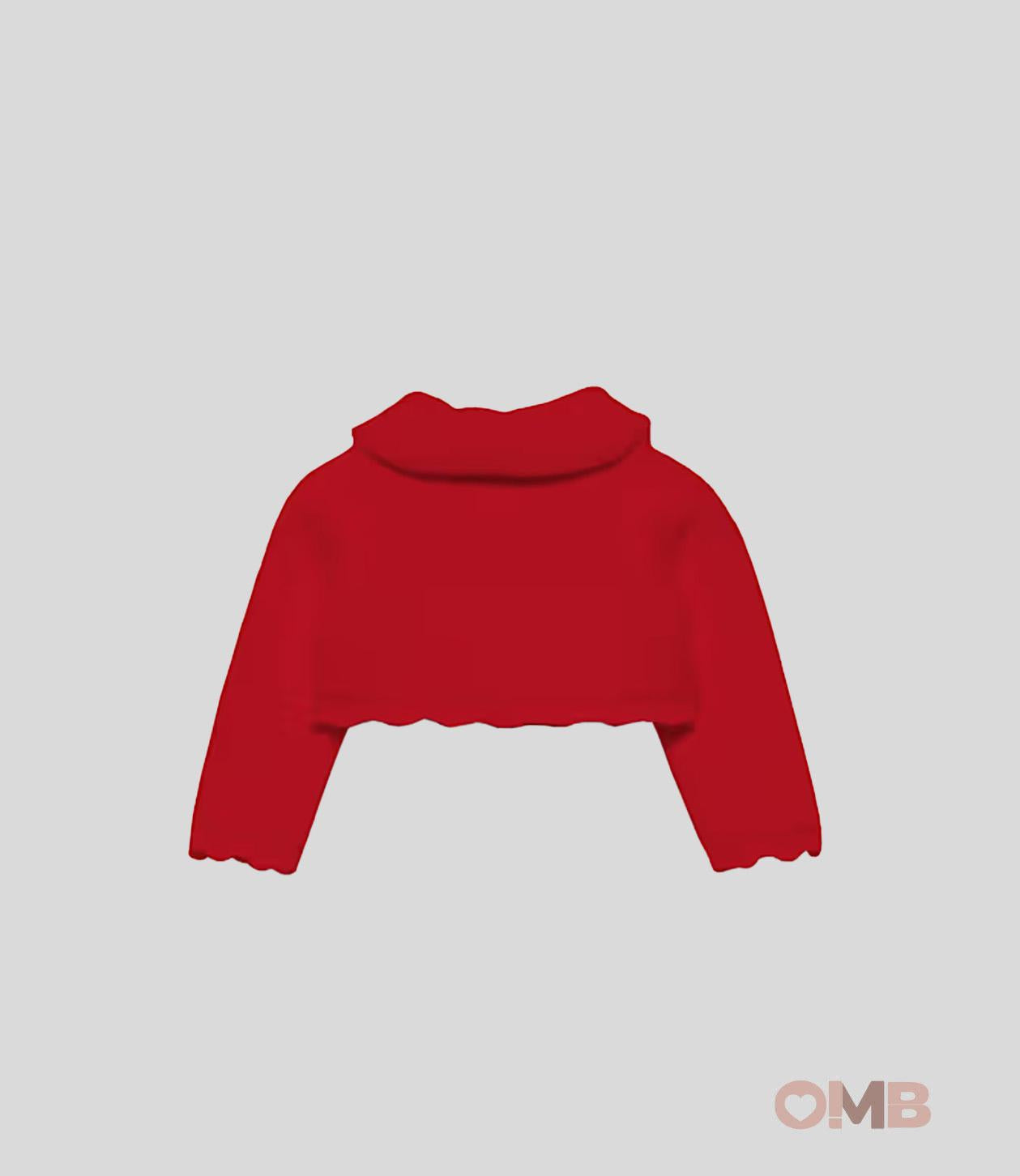 Cardigan neonata ABEL&LULA 5817 Rosso<BR/> 5817 ROSSO ABEL&LULA 