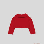 Cardigan neonata ABEL&LULA 5817 Rosso<BR/> 5817 ROSSO ABEL&LULA 