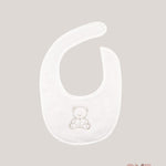Bavaglino neonato COCCODE C63601 Bianco<BR/> C63601 3 ORSI COCCODE 
