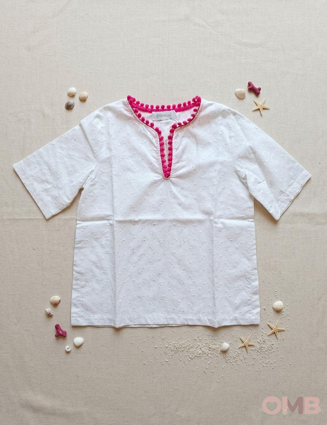 Kaftano neonata PEPECE' 526 Bianco 526 BIANCO PEPECE' 
