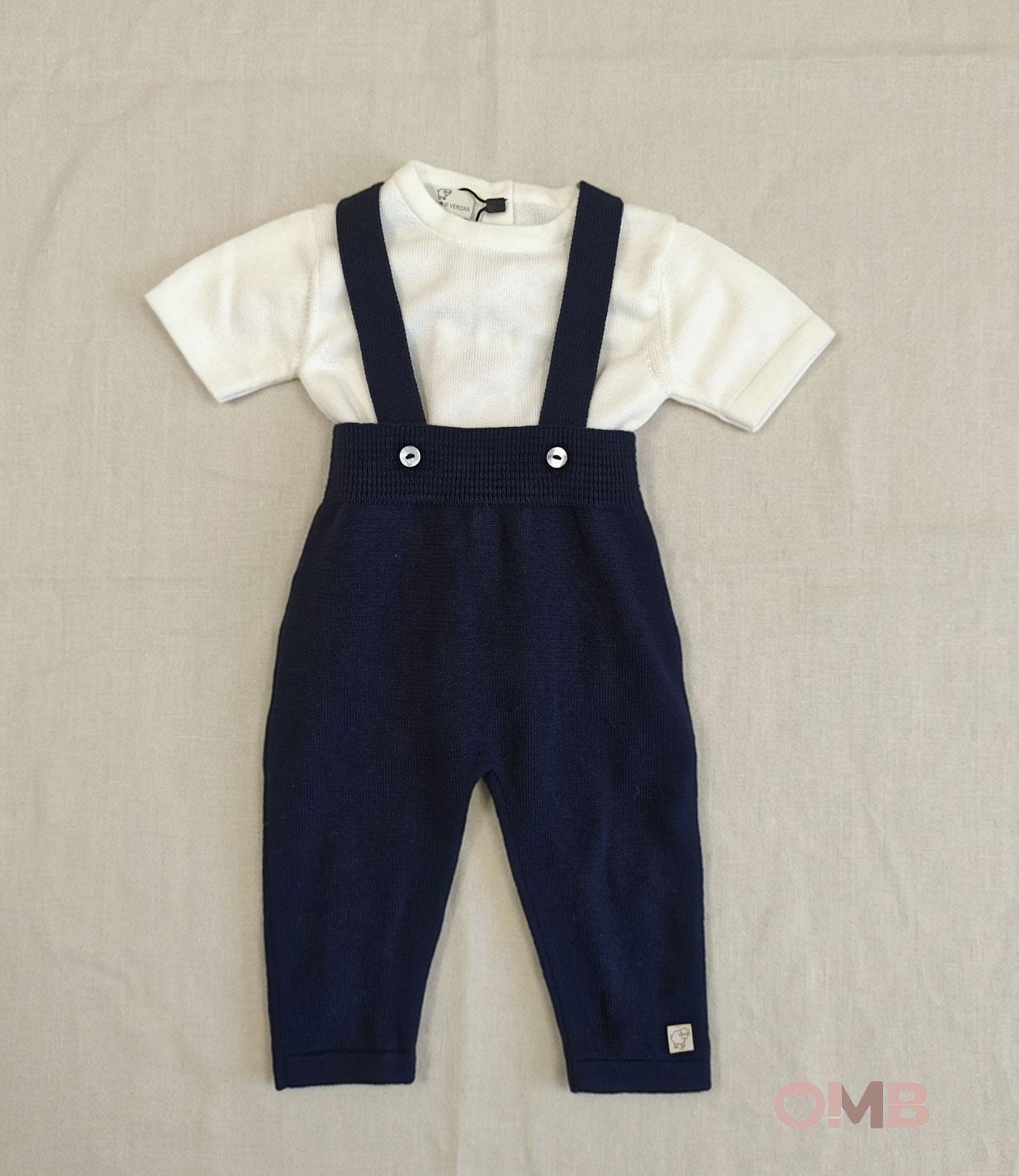 Salopette neonato MAGLIFICIO VERONA 045512045507 Blu 045512-045507 BLU MAGLIFICIO VERONA 