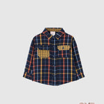 Camicia Boboli bambino 302094 Blu 302094 QUADRI BOBOLI 