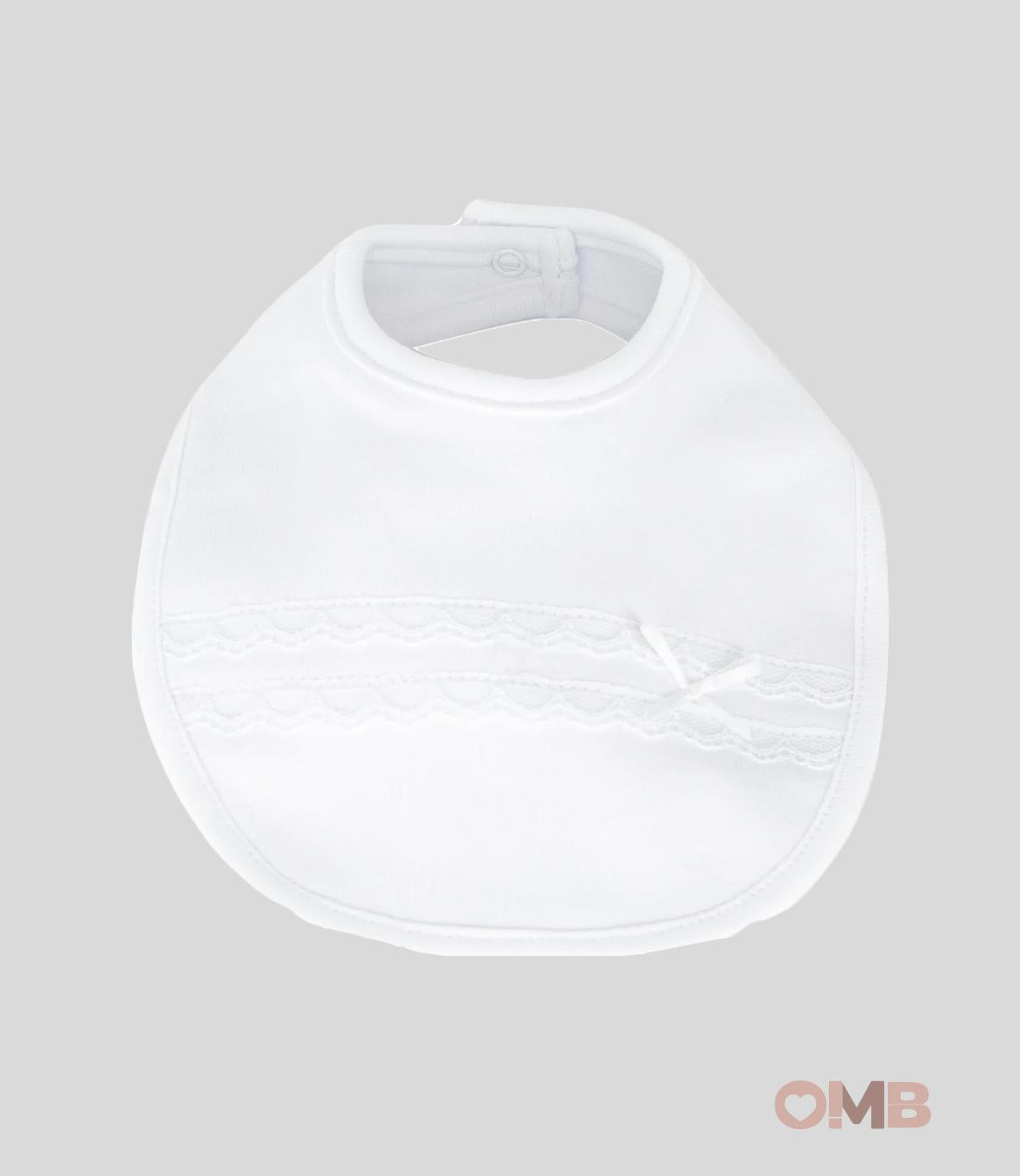 Bavetta Neonata Calamaro Baby 74021 bianca<BR/> 74021 BIANCO CALAMARO BABY 