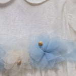 Abito bambina AMBARABA' FF41000A Bianco FF41000A BIANCO/CIELO AMBARABA' 
