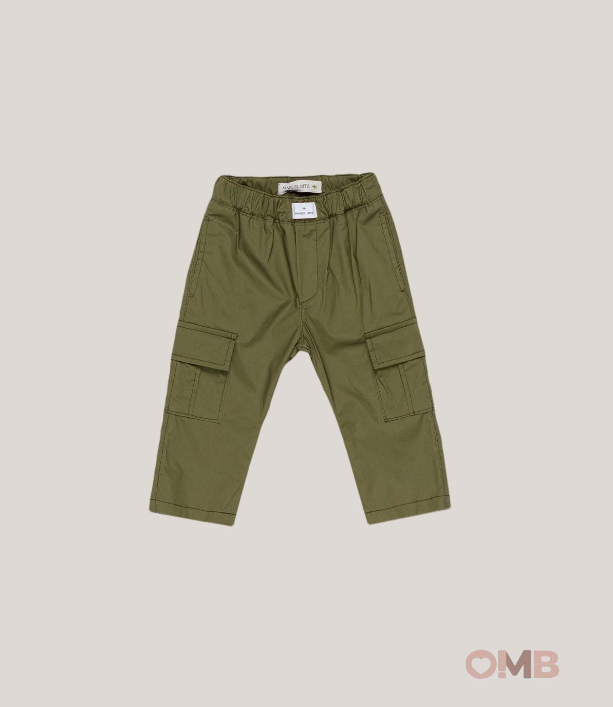 Pantalone MANUEL RITZ neonato 3448 Verde 3448 VERDE MANUEL RITZ 