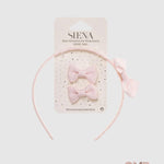 Cerchietto e fermagli SIENA neonata 7439 Rosa 7439 PASTELLO SIENA 