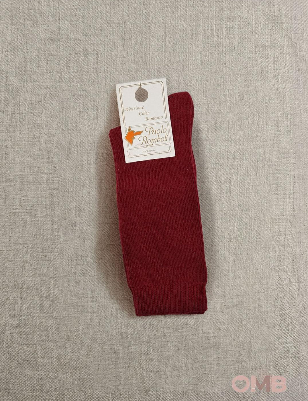 Calzini bambino PAOLO ROMBOLI BAL65 Rossi BAL65 BORDEAUX PAOLO ROMBOLI 