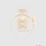 Cerchietto e fermagli SIENA neonata 7439 Panna 7439 PANNA SIENA 