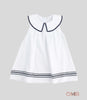 Abito Coccodè neonata 246BLU bianco
