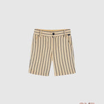 Bermuda BOBOLI bambino 736411 Beige<BR/> 736411 RIGHE BOBOLI 