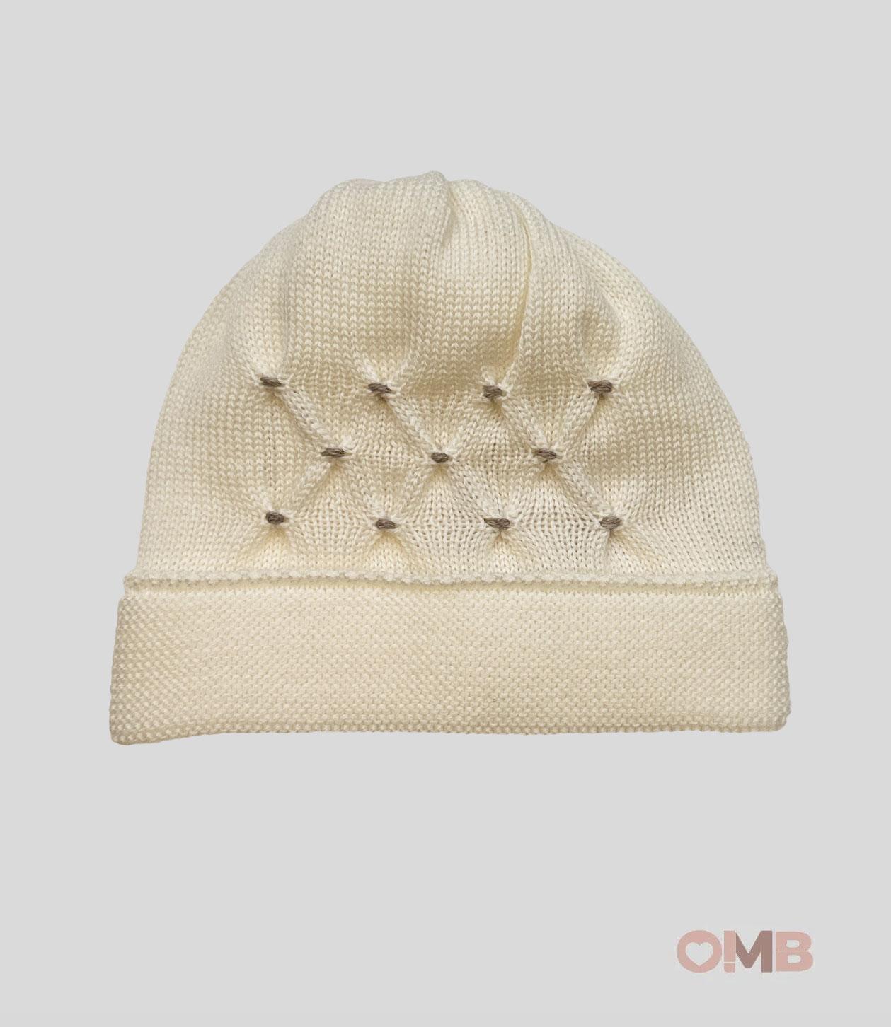 Cappello Neonato Baby Lord 600 panna 600 BIANCO BABY LORD 