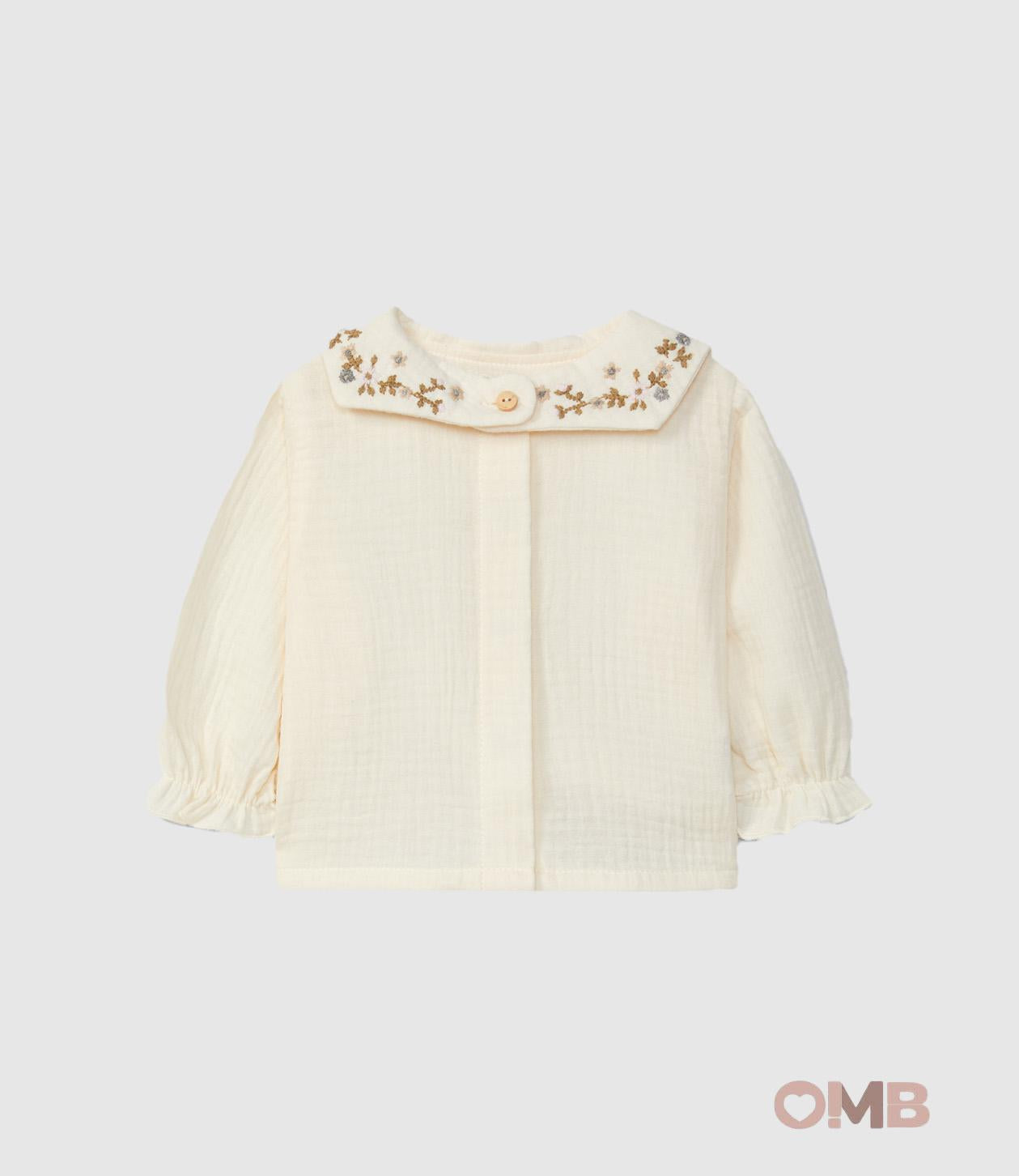 Camicia Snug neonata 112Q91 Panna<BR/> 112Q91 PANNA SNUG 