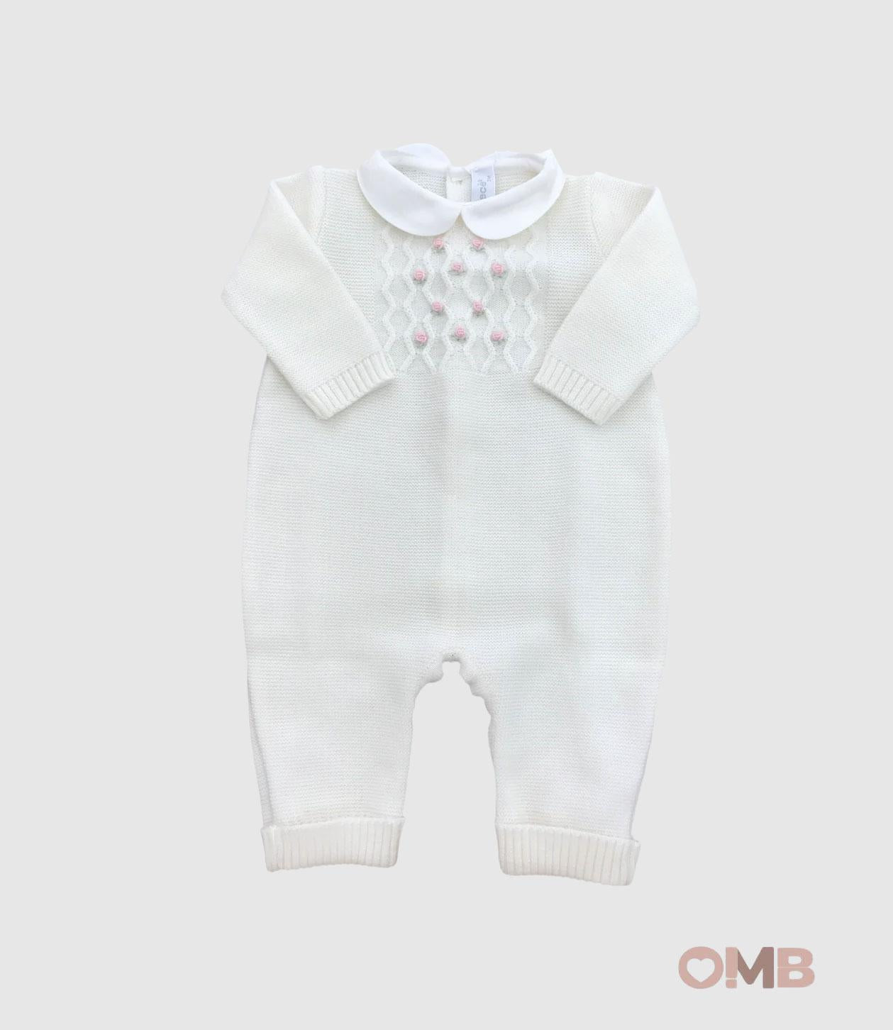 Tutina Neonata PEPECE' 7710 Bianca 7710 BCO-ROSA PEPECE' 