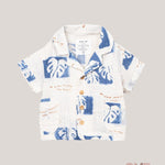 Camicia neonato PLAY UP 1AS11252 Panna<BR/> 1AS11252 PANNA/BLU PLAY UP 