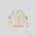 Blusa Emile et Ida neonata AC070 Beige AC070 CREMA EMILE ET IDA 