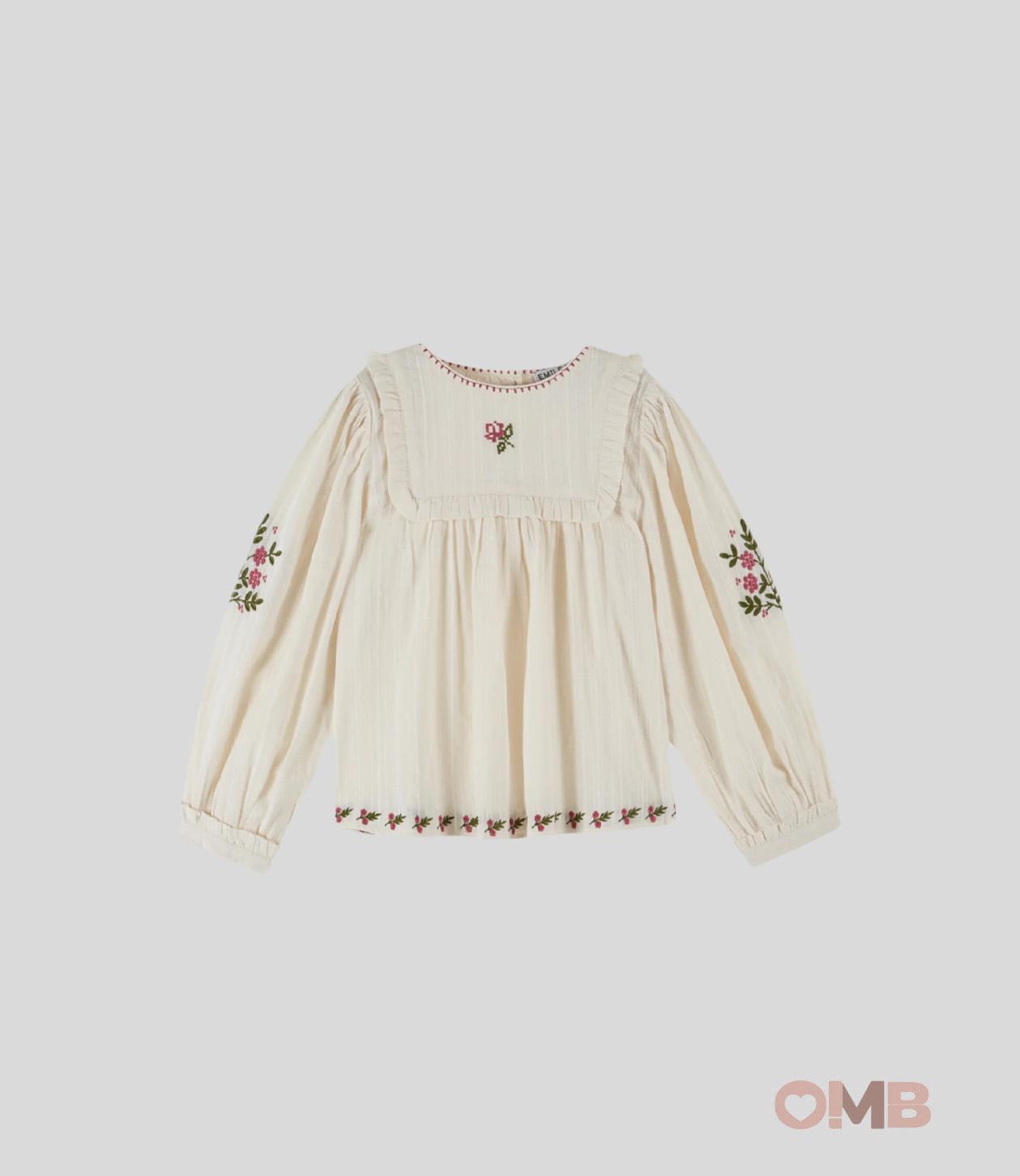 Blusa Emile et Ida neonata AC070 Beige AC070 CREMA EMILE ET IDA 