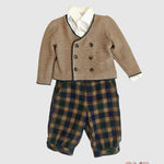 Completo BABY A. neonato C3313 Blu C3313 QUADRI BABY A. 