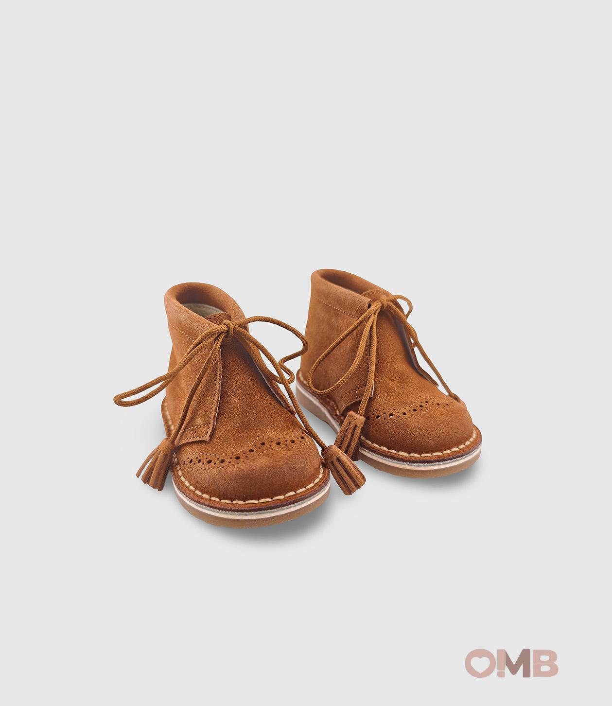 Polacchina PANYNO bambina B3320 Cognac B3320 PIEL SERRAJE COGNAC PANYNO 