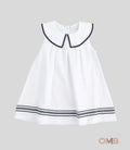 Baby girl Coccodè dress 246BLU white