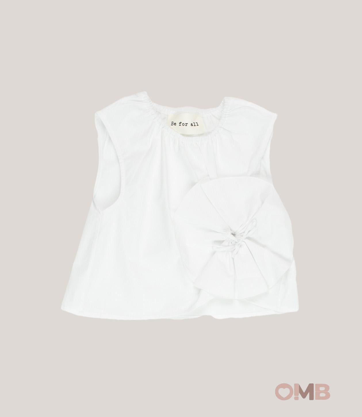 Blusa bambina BE FOR ALL AIRONE Bianca AIRONE. BIANCO BE FOR ALL 