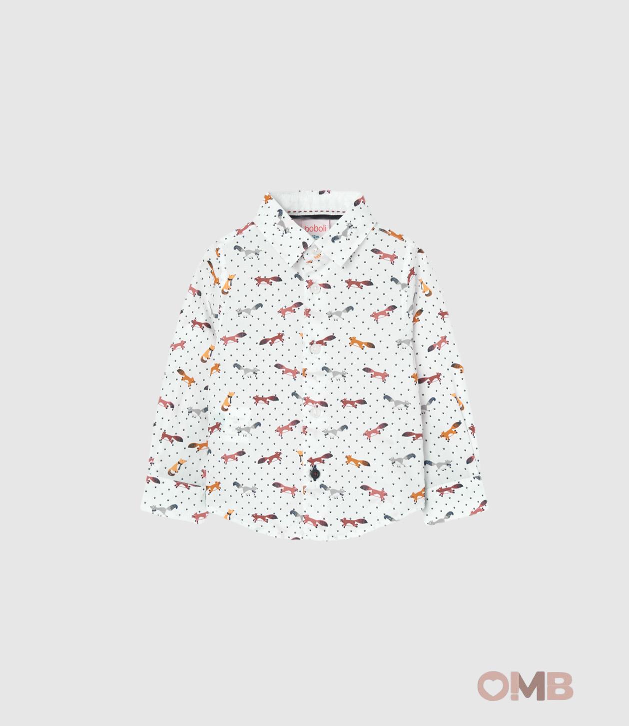 Camicia BOBOLI bambino 719018 Bianca 719018 VOLPE BOBOLI 