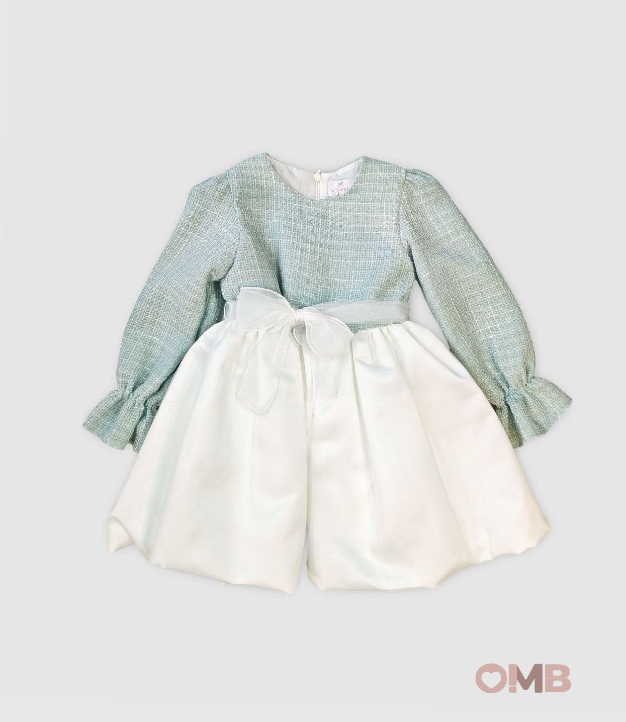 Abito AMBARABA' neonata 40014 Verde<BR/> 40014 MENTA AMBARABA' 