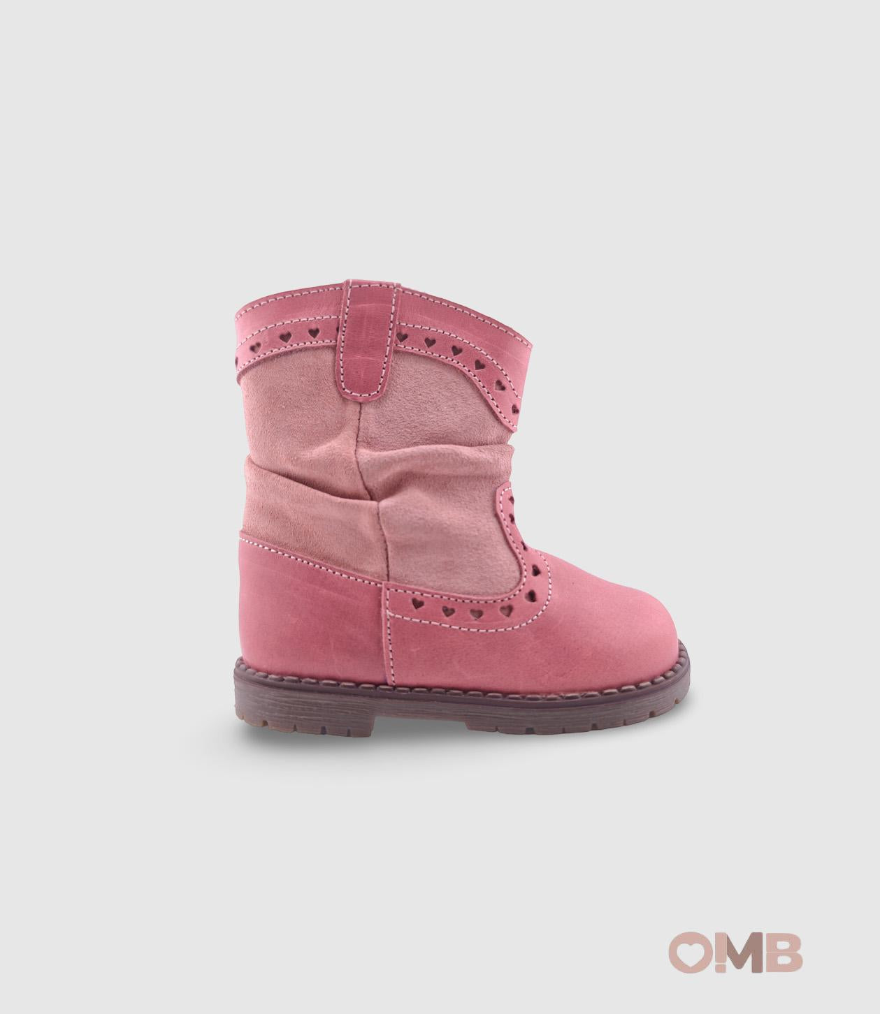 Stivale PANYNO bambina B2910 Rosa<BR/> B2910 PIEL DENVER RASPERRY PANYNO 