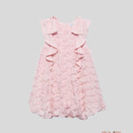 Abito bambina Abel&Lula 5042 Rosa giromanica fiori 5042 ROSA ABEL&LULA 