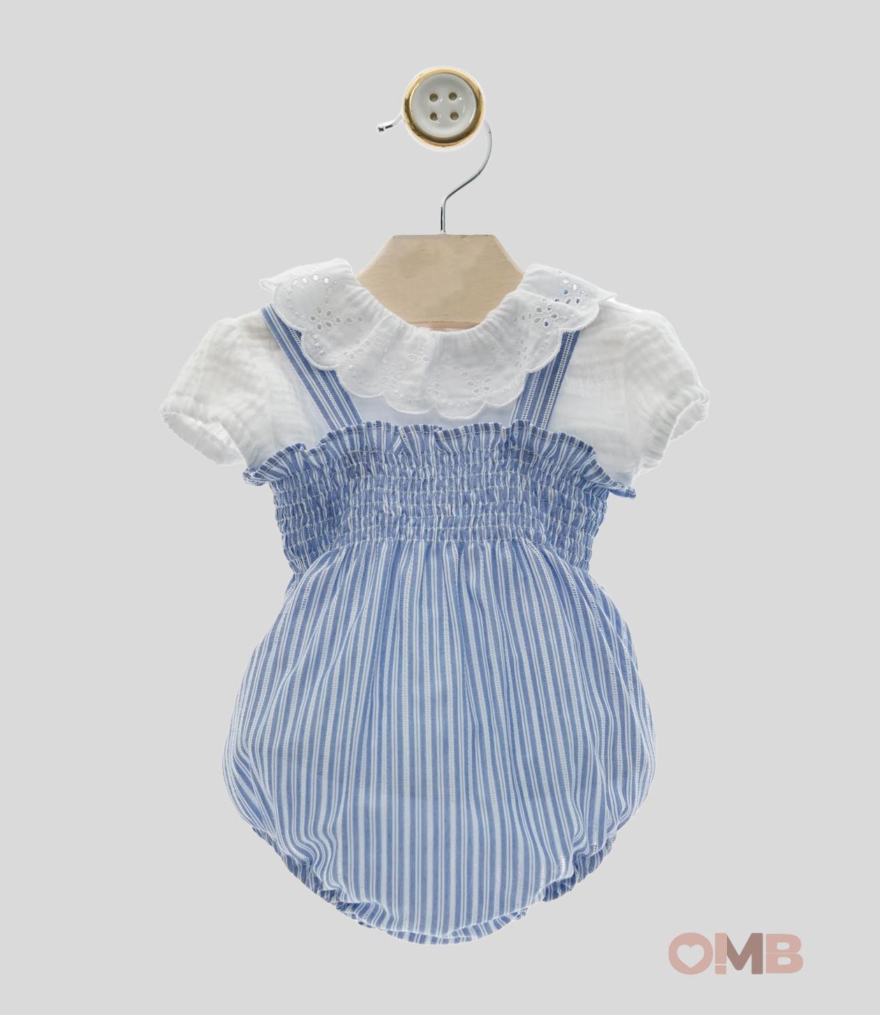 Pagliaccetto Yoedu neonata 1801BLU righe<BR/><BR/> 1801 BLU YOEDU 