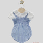 Pagliaccetto Yoedu neonata 1801BLU righe<BR/><BR/> 1801 BLU YOEDU 