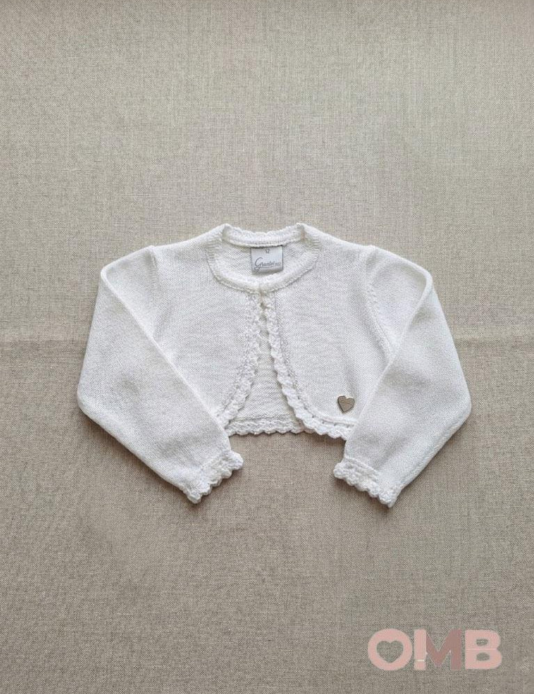 Cardigan neonata GRANLEI 422 Bianco 422 BIANCO GRANLEI 