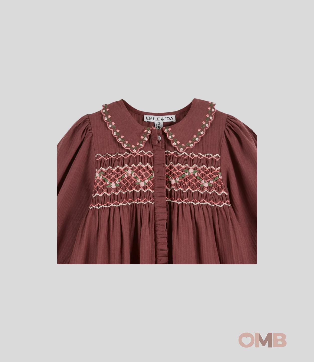 Abito Emile et Ida neonata AC080 Bordeaux AC080 BORDEAU EMILE ET IDA 