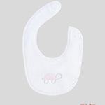 Bavetta neonata Coccode 603 Bianco/rosa bottoni spugna tartaruga 603 BIANCO/ROSA COCCODE 