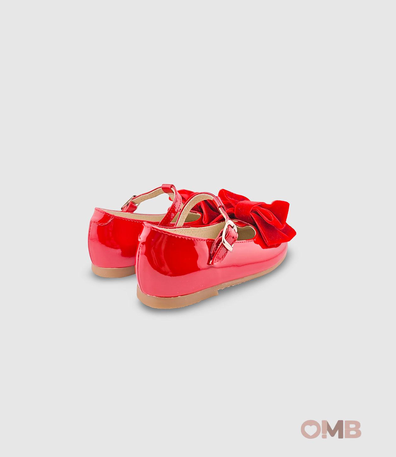 Bamboline PANYNO bambina B3302 rosse B3302 PIEL CHAROL ROJO PANYNO 