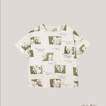 T-shirt bambino PLAY UP 3AS11057 Panna 3AS11057 FOGLIE PLAY UP 