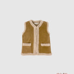 Gilet ZHOE & TOBIAH bambina WWT10 Biscotto WWT10 BISCOTTO ZHOE & TOBIAH 