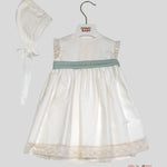 Abito Neonata Niseret 5507 bianco 5507 VERDE NISERET 