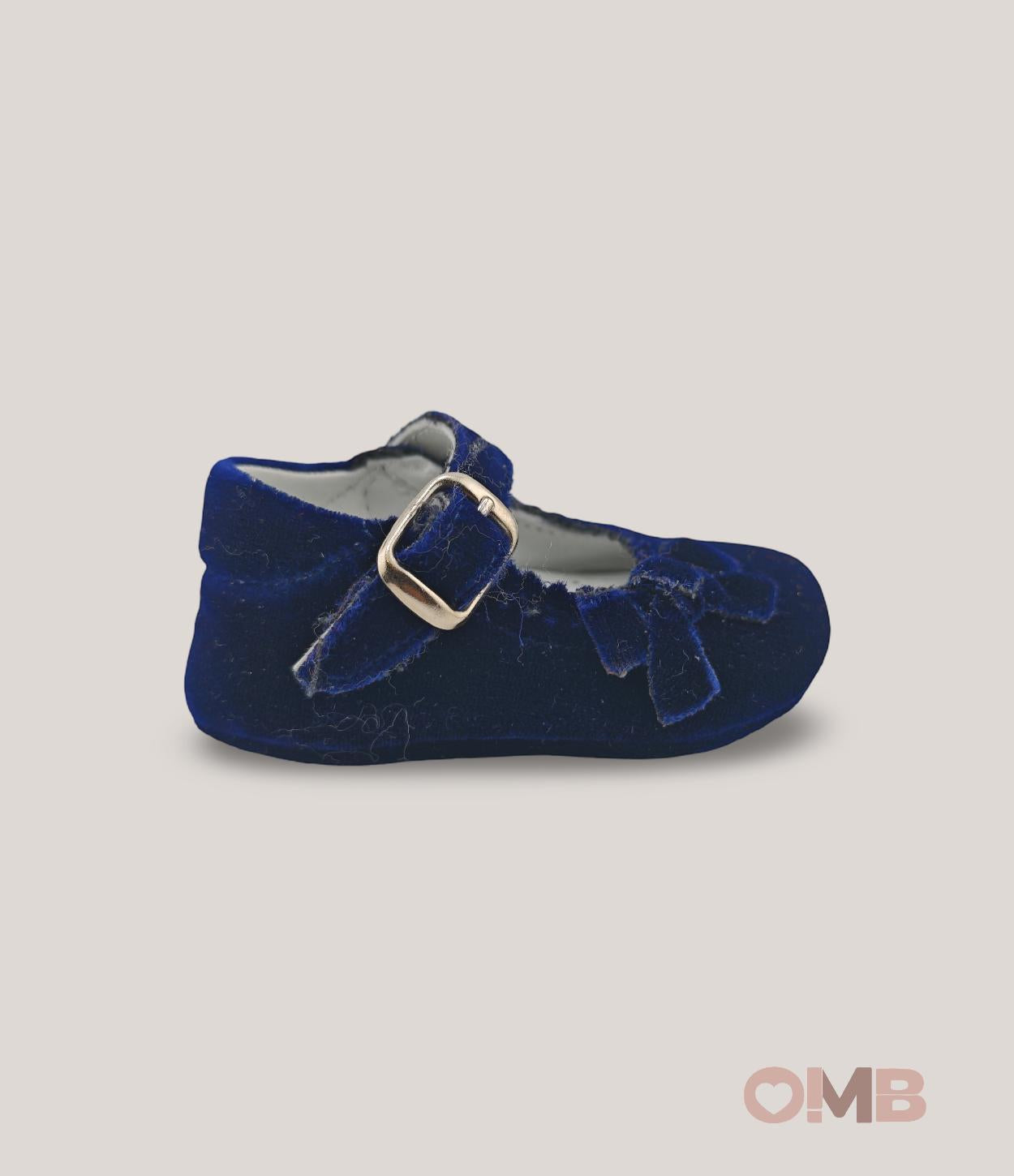 Ballerine bambina PANYNO A3303 Blu<BR/> A3303 VELLUTO PANYNO 