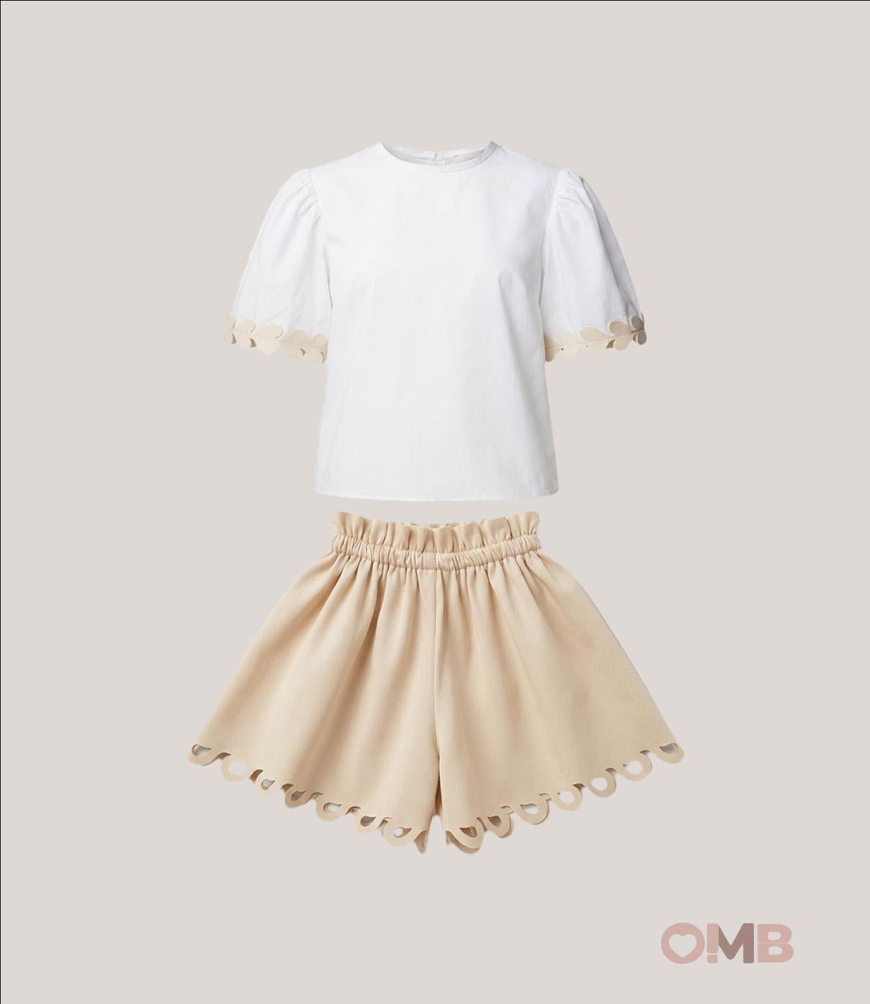 Completo bambina COCO ET MAMA PEONIALILLA Cipria PEONIA-LILLA CIPRIA-BIANCO COCO ET MAMA 